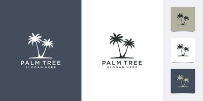 palm tree logo vector design template