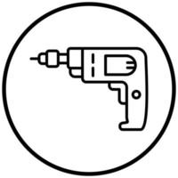 Hand Drill Icon Style vector