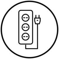 Extension Cord Icon Style vector