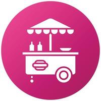 Hot Dog Stall Icon Style vector