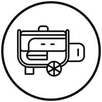 Electric Generator Icon Style vector