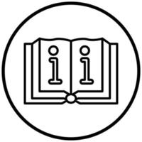 Book Information Icon Style vector