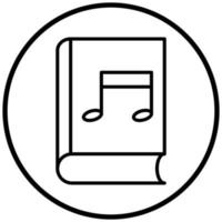 Music Book Icon Style vector