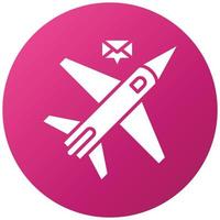 Mail Plane Icon Style vector