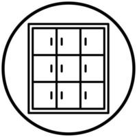 Library Locker Icon Style vector