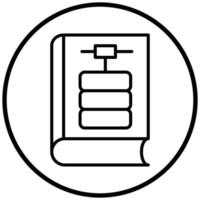 Library Database Icon Style vector