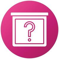 Mystery Item Icon Style vector