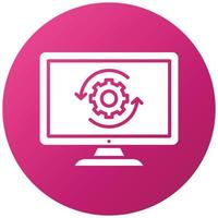 Upgrade Desktop Icon Style vector