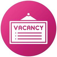 Job Vacancy Icon Style vector