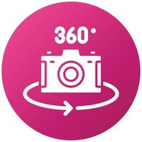 360 Camera Icon Style vector