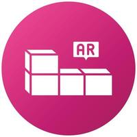Ar Building Blocks Icon Style vector