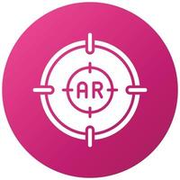 Ar Shooting Icon Style vector