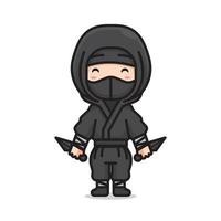 cute ninja vector