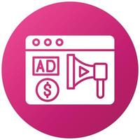 Programmatic Media Buy Icon Style vector