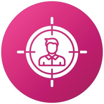 Audience Targeting Icon Style vector