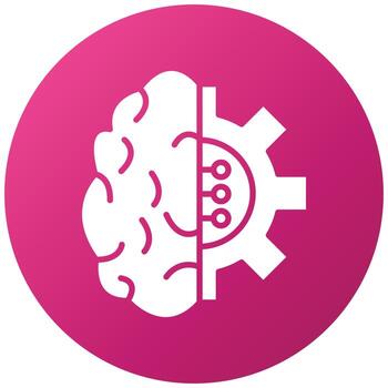 Machine Learning Icon Style vector