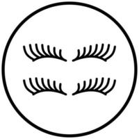 Eyelash Icon Style vector