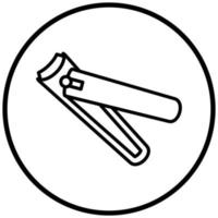 Nail Clipper Icon Style vector