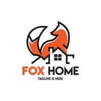 fox home logo vector