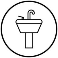 Sink Icon Style vector