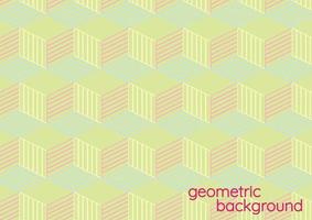 yellow pastel geometric background vector design