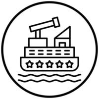 Gunboat Icon Style vector