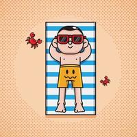 lindo vector de vacaciones de verano