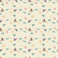 birds seamless pattern vector