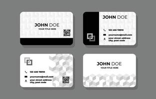 Bussines Card Monochromatic Theme vector