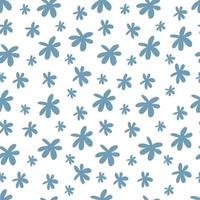 Simple yellow flowers, petals seamless, repeatable pattern, summer background. Repeated light background, soft textile texture. Bright abstract nature wallpaper. vector