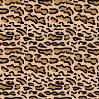 Vector seamless pattern of ocelot cat skin. Background design, textile decoration, animalistic print.
