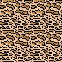 Vector seamless pattern of ocelot cat skin. Background design, textile decoration, animalistic print.