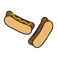 Illustration vector hotdog