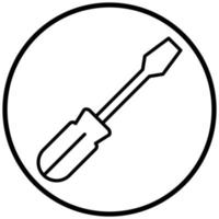 Screwdriver Icon Style vector