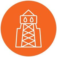 Oil Tower Icon Style vector