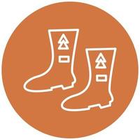 Electrician Boots Icon Style vector