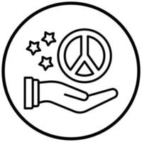 Peace Icon Style vector