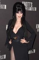 LOS ANGELES, SEP 30 -  Elvira, aka Cassandra Peterson at the 2016 Knott s Scary Farm at Knott s Berry Farm on September 30, 2016 in Buena Park, CA photo