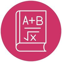 Algebra Book Icon Style vector