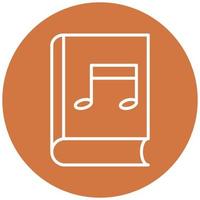 Music Book Icon Style vector