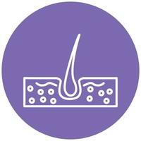 Skin Hair Icon Style vector