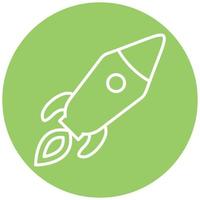 Rocket Icon Style vector