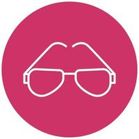 estilo de icono de gafas vector