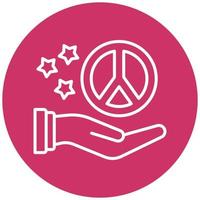 Peace Icon Style vector