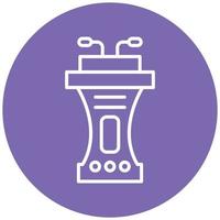 Lectern Icon Style vector
