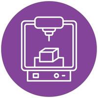 Engineering Printer Icon Style vector