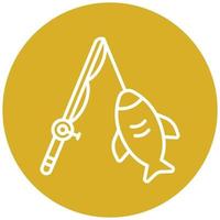 Big Game Fishing Icon Style vector