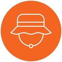 Fishing Hat Icon Style vector