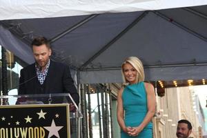 LOS ANGELES, OCT 12 -  Joel McHale, Kelly Ripa at the Kelly Ripa Hollywood Walk of Fame Ceremony at the Hollywood Walk of Fame on October 12, 2015 in Los Angeles, CA photo