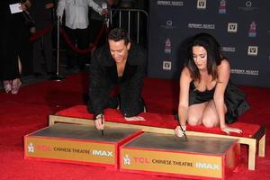 LOS ANGELES, SEP 8 -  Jeremy Scott, Katy Perry at the Jeremy Scott and Katy Perry Handprints in Cement Ceremony at the TCL Chinese Theater on September 8, 2015 in Los Angeles, CA photo